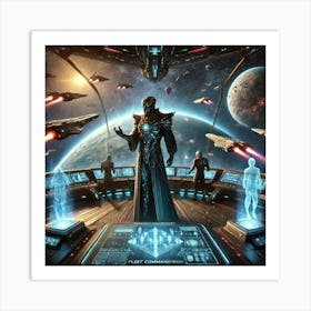 Void Commander Astaris Fleet Command Art Print