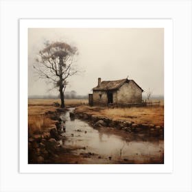 Stone Farm Neutral 14 Art Print