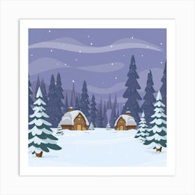 Winter Landscape Art Print