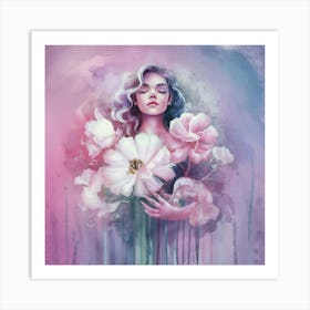 Flower Girl Art Print