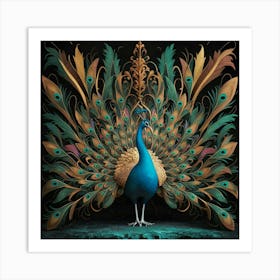 Peacock 10 Art Print