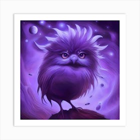 Purple Chubby Art Print