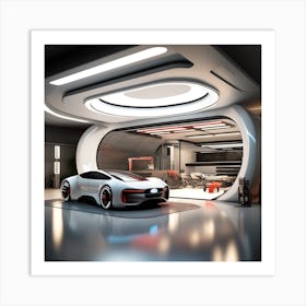 Futuristic Car Interior Art Print