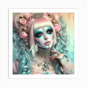 Gothic Beauty Art Print