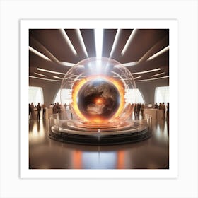 Futuristic Earth 7 Art Print