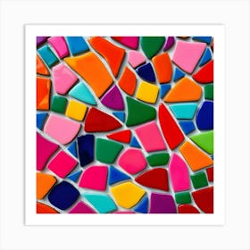 Mosaic Tile Background 1 Art Print