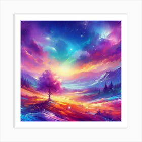 Abstract Landscape Painting 10 Art Print