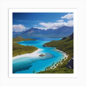 Beautiful lake Art Print