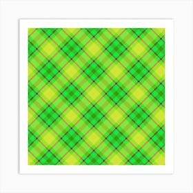 Plaid Fabric 131 Art Print