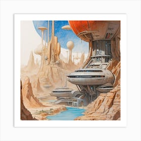 Futuristic City Art Print