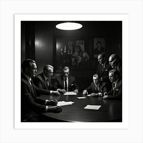 Meeting Of The Mob Art Print