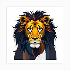 Lion Head 11 Art Print