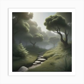 Path Through The Forest Art Print