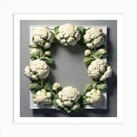 Cauliflower Wreath Art Print