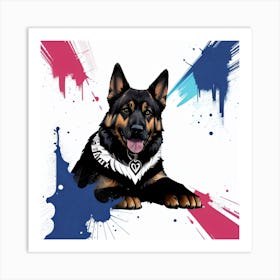 German Shepherd Art Print