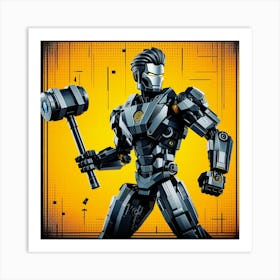 Iron Man Hammer Art Print