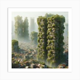 Futuristic Cityscape Art Print