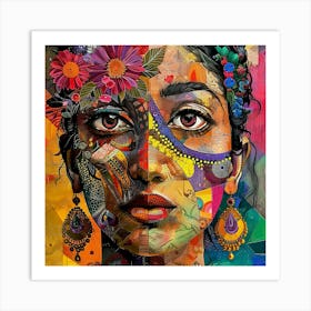 Indian Girl Art Print