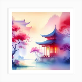 Chinese Pagoda 21 Art Print