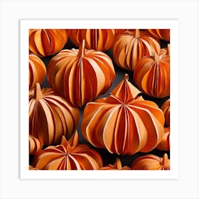 Paper Pumpkins Art Print