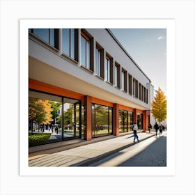 Facade Of A Building Art Print