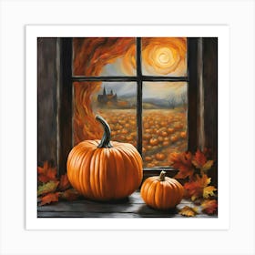 Halloween Pumpkins Art Print