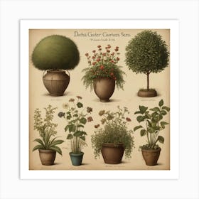 Default Default Vintage Gardens For Defferent Seasons Aestethi 1 Art Print