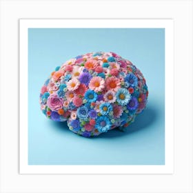 Flower Brain Art Print