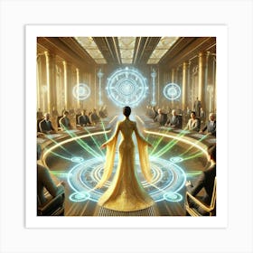 Ambassador Chandra Harmony Wave Art Print