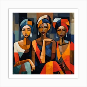 Three African Women 7 Art Print