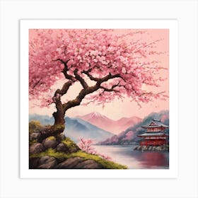 Japanese Sakura Art Print 2 Art Print