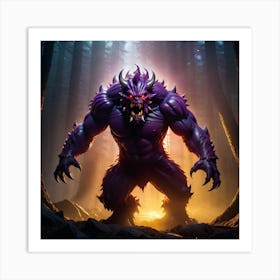 Demon In The Woods Art Print