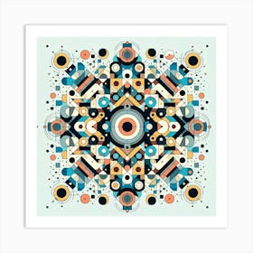 Abstract Geometric Pattern 1 Art Print