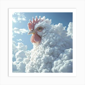 Chicken In The Clouds Art Print