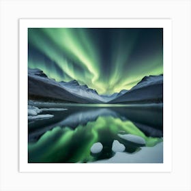 Aurora Borealis paintings art print 3 Art Print