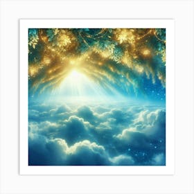 Angels In The Sky 50 Art Print