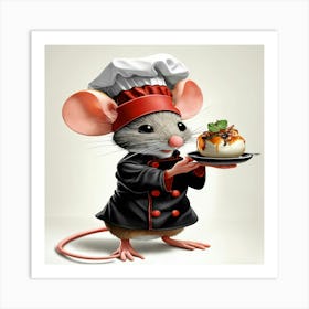 Chef Mouse Art Print