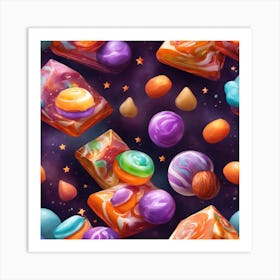 Candy Seamless Pattern 1 Art Print