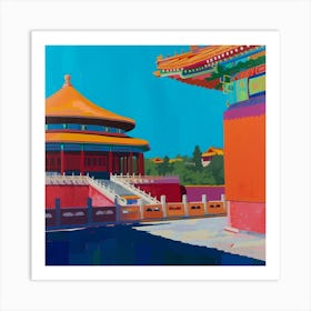 Abstract Park Collection Jingshan Park Beijing China 3 Art Print