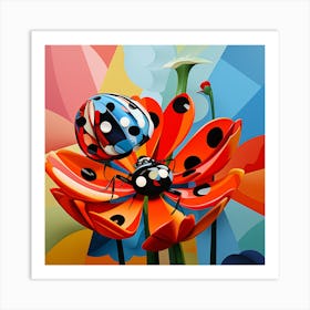 Abstract flowers 2 Art Print