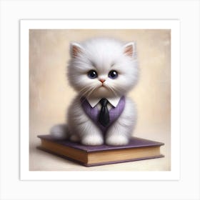 Business Cat Art Print