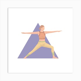 Yoga Pose Illustration Art Print