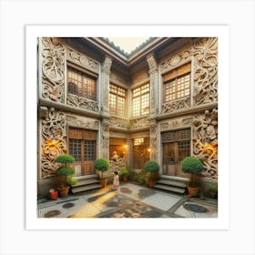 Chinese Courtyard9 Art Print