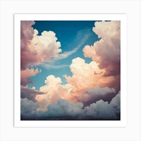 Clouds Stock Videos & Royalty-Free Footage 1 Art Print