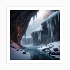 Ice Cave Art Print