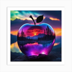 Apple At Sunset Art Print