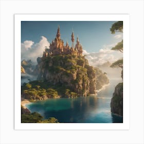 Disney's Cinderella Style Castle Art Print