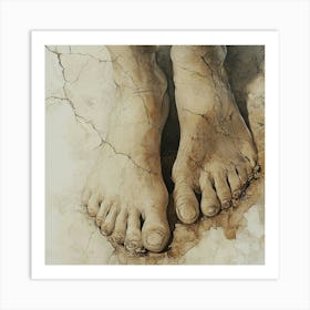 Feet Of Jesus 1 Art Print