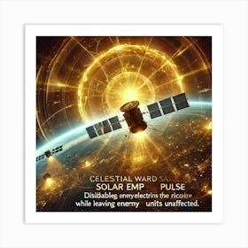 A Sci Fi Depiction Of The Celestial Ward Satellite Art Print