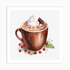 Hot Chocolate With Whipped Cream 10 Art Print